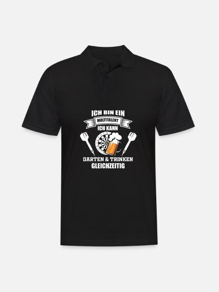 Dart Darling Beer Drink - Men's Polo Shirt - black