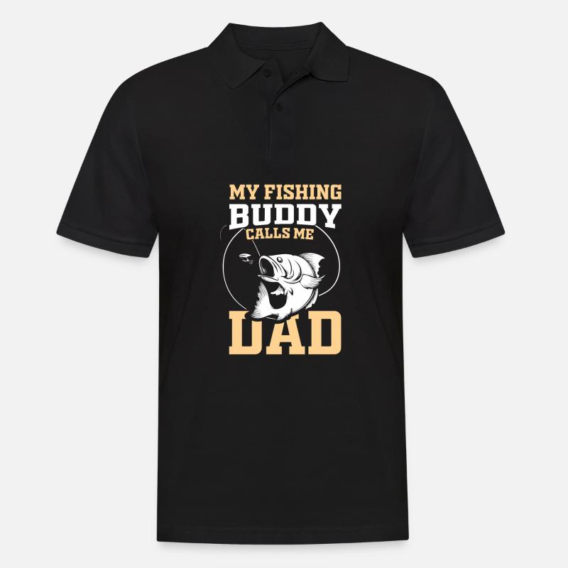 Fishing Buddys - Geschenkidee - Männer Poloshirt - Schwarz