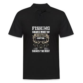 Pêche pêche chasse - Polo Homme - noir - Devant - Kai (181cm)