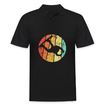 Wakeboard wakeboarding wakeboarder ski water - Men's Polo Shirt - black - Front - Kai (181cm)