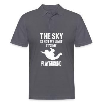 Skydive Fallschirmspringen Geschenkidee - Polo Homme - charbon - Devant - Nico (186cm)