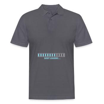 Baby Loading lustige Geschenkidee - Polo Homme - charbon - Devant - Nico (186cm)