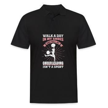 Cheerleading Girl - Männer Poloshirt - Schwarz - Vorne - Kai (181cm)