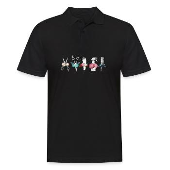 Barbier Barbier appelant artisanat - Polo Homme - noir - Devant - Kai (181cm)