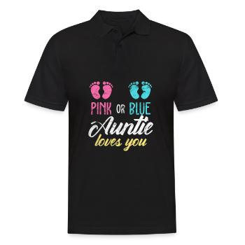 Tante Patentante - Männer Poloshirt - Schwarz - Vorne - Kai (181cm)