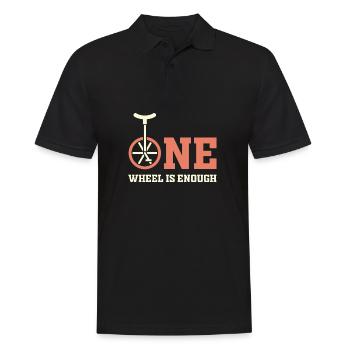 Roue d'art de monocycle - Polo Homme - noir - Devant - Kai (181cm)
