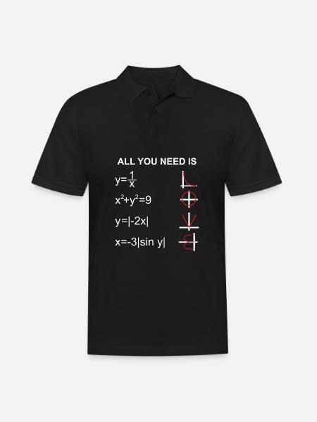Amour des mathématiques - Polo Homme - noir