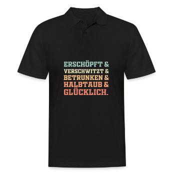 Festival Sommer - Männer Poloshirt - Schwarz - Vorne - Kai (181cm)