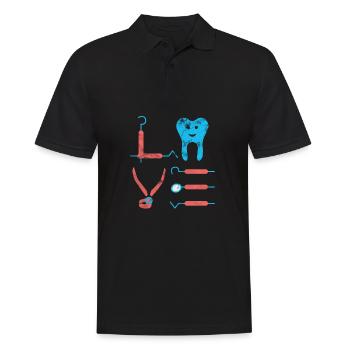 Dentist Dentistry Gift Idea - Men's Polo Shirt - black - Front - Kai (181cm)
