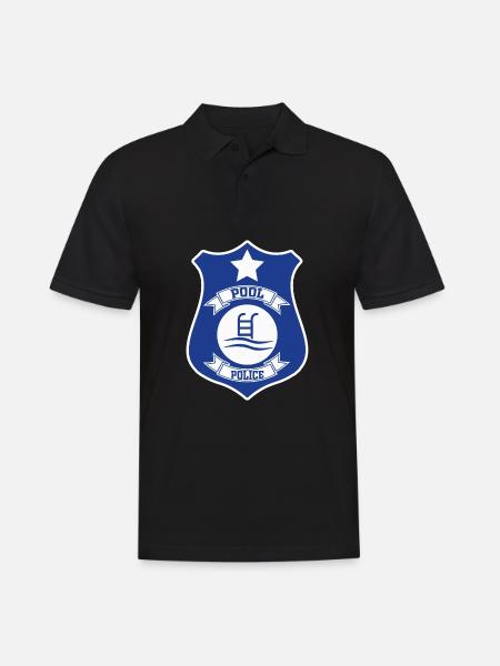 Lifeguard Pool Swimming Pool - Men's Polo Shirt - black