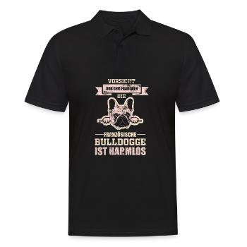 French Bulldog Animal Shelter - Men's Polo Shirt - black - Front - Kai (181cm)