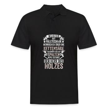 Bûcheron Proverbes Cadeau - Polo Homme - noir - Devant - Kai (181cm)