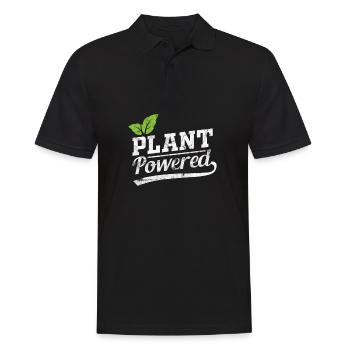 Vegan - Men's Polo Shirt - black - Front - Kai (181cm)