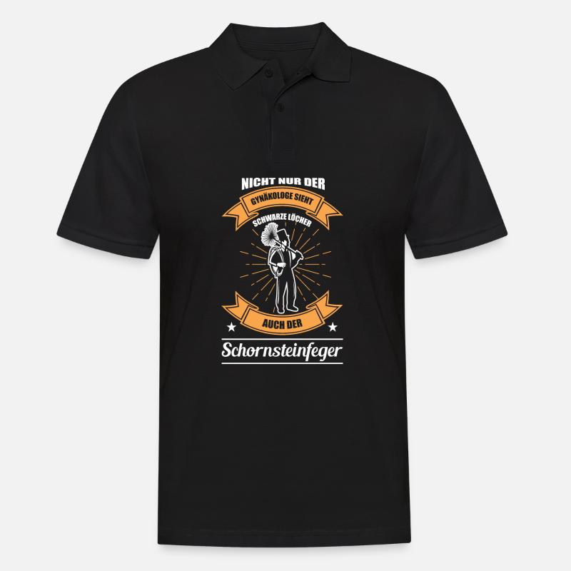 Schornsteinfeger - Witziger Spruch - Männer Poloshirt - Schwarz
