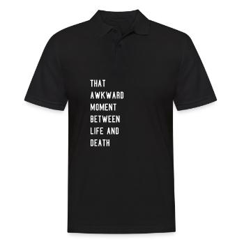 drôle Meme Statement Tshirt Motif Idée cadeau - Polo Homme - noir - Devant - Kai (181cm)