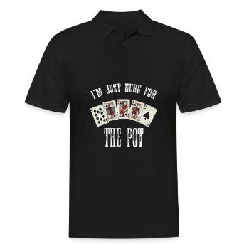 Poker tshirt insolent pour les joueurs de poker et les gamblers - Polo Homme - noir - Devant - Kai (181cm)