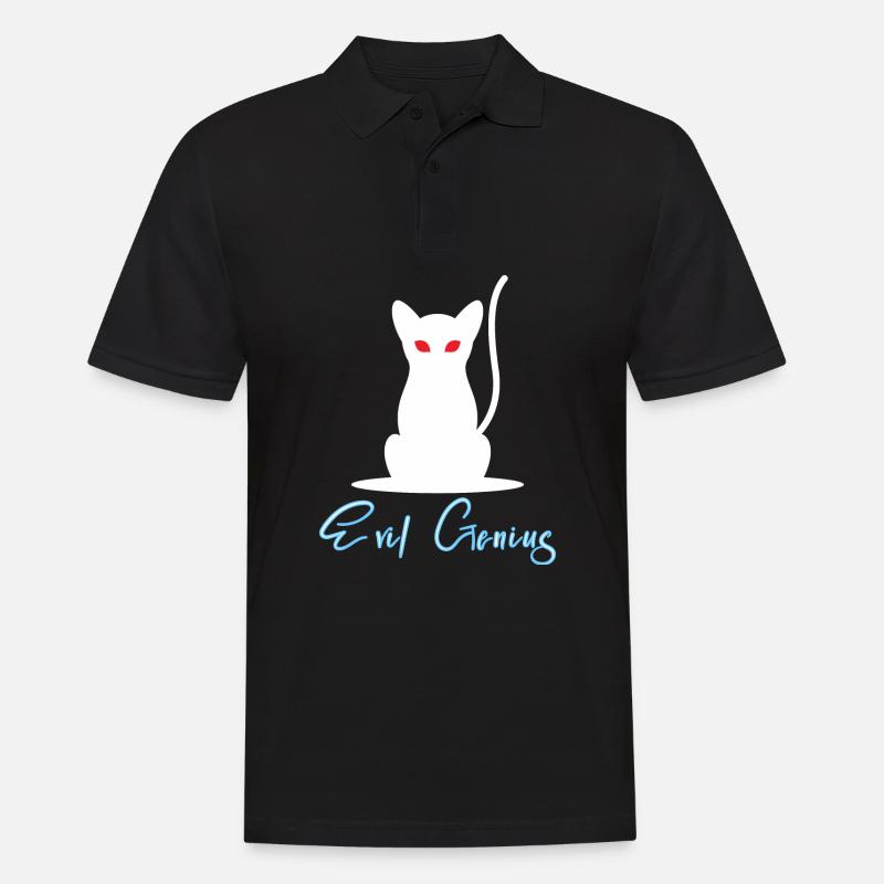 Evil Genius - devilish genius - Men's Polo Shirt - black