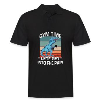 Gym Haltérophilie Sport Musculation Gym - Polo Homme - noir - Devant - Kai (181cm)