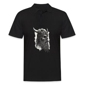 Pagan Viking Nordic Warrior Viking - Men's Polo Shirt - black - Front - Kai (181cm)