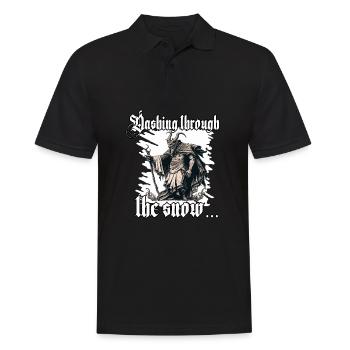 Krampus T-Shirt The scary Santa Claus - Men's Polo Shirt - black - Front - Kai (181cm)