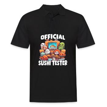 Sushi Otaku T-Shirt: Perfect for Japan fans. - Men's Polo Shirt - black - Front - Kai (181cm)