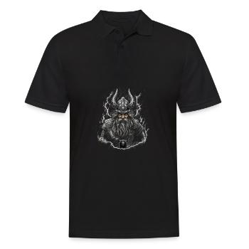 Nordisch Erbe Das Geschenk für Wikinger Fans - Männer Poloshirt - Schwarz - Vorne - Kai (181cm)