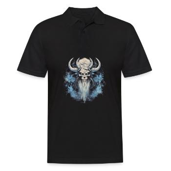 Valhalla Warrior : le cadeau pour les fans de guerriers - Polo Homme - noir - Devant - Kai (181cm)