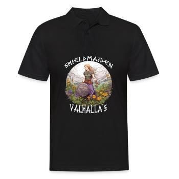 Cadeau de la jeune fille du Valhalla pour les guerriers de Freya - Polo Homme - noir - Devant - Kai (181cm)