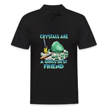 Kristall Glänzende Überraschungen zum Verschenken - Männer Poloshirt - Schwarz - Vorne - Kai (181cm)