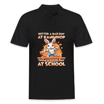 The Rabbit Hop Expert Rabbit Hop Gift - Men's Polo Shirt - black - Front - Kai (181cm)
