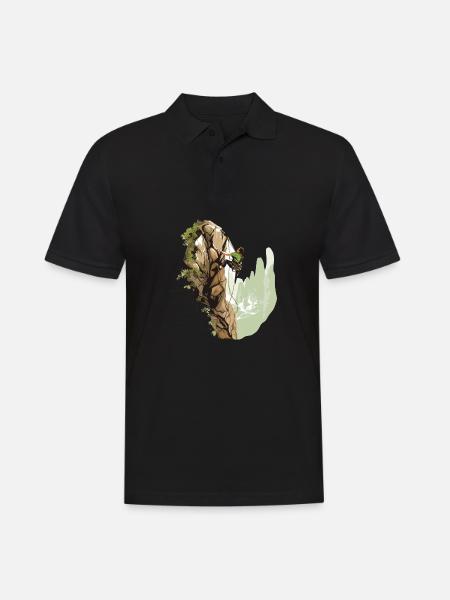 L’art de l’escalade en moulinette - Polo Homme - noir