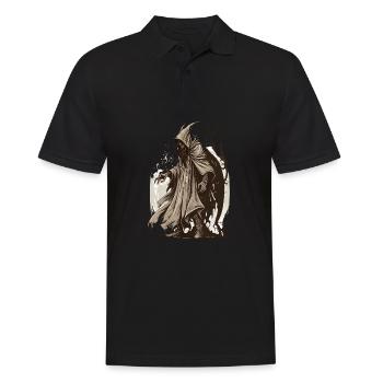 Krampus Bad Santa Dark Krampus - Men's Polo Shirt - black - Front - Kai (181cm)