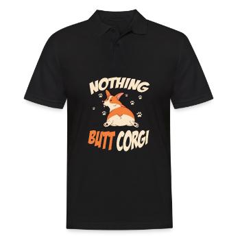 Jeu de mots drôle de Corgie pour les chiens des fans de Corgi - Polo Homme - noir - Devant - Kai (181cm)