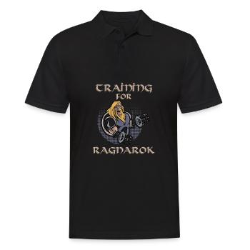 Wikinger Herren Geschenk für Sportler Wikinger - Männer Poloshirt - Schwarz - Vorne - Kai (181cm)