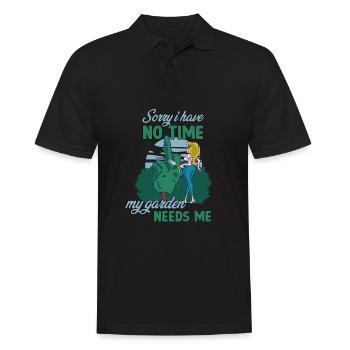 Tenue de jardinier amateur amusante tenue de - Polo Homme - noir - Devant - Kai (181cm)