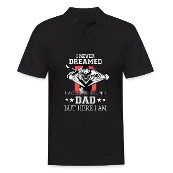 Funny father day outfit for dads and bonus dads - Men's Polo Shirt - black - Front - Kai (181cm)