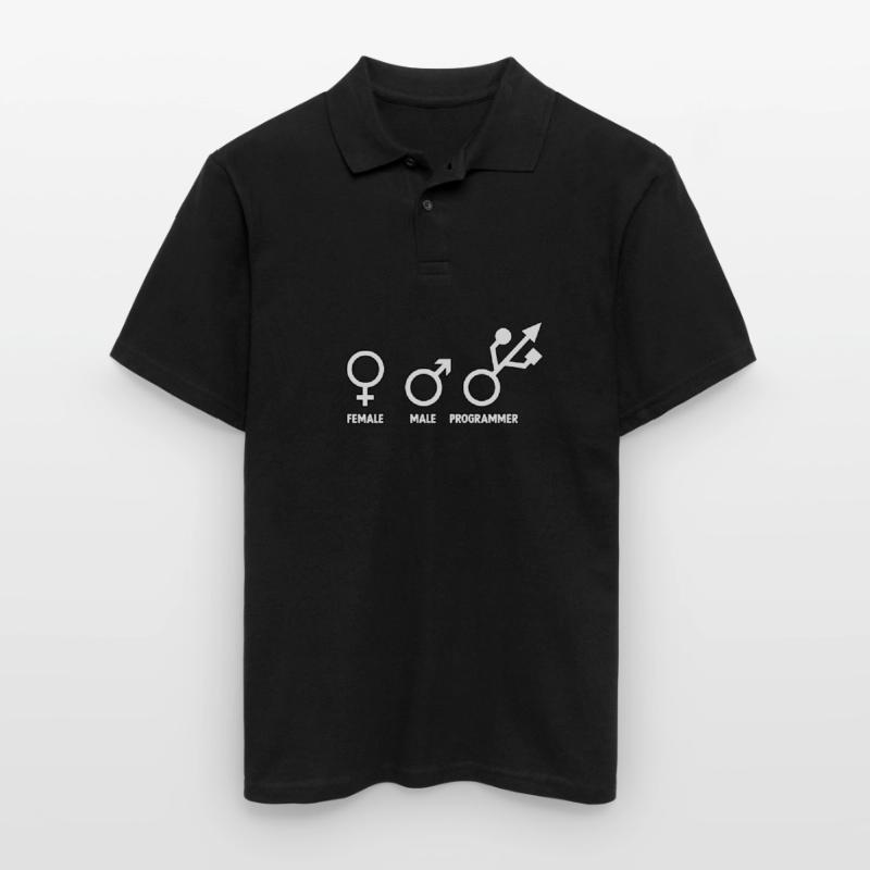 Developer Admin Coder Programmer Computer Men's Polo Shirt