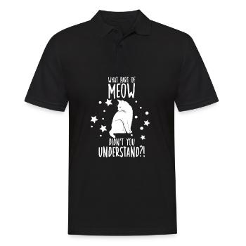 Chemise pour chat mignon propriétaire de chat - Polo Homme - noir - Devant - Kai (181cm)