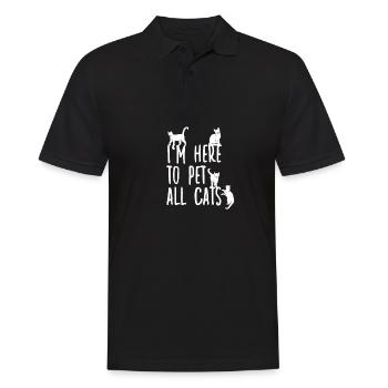 Chemise de femme pour les propriétaires de chats - Polo Homme - noir - Devant - Kai (181cm)