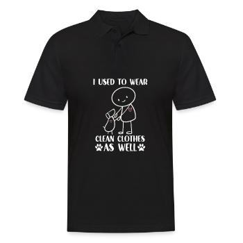 Walki shirt for dog owner dogs outdoor dog - Men's Polo Shirt - black - Front - Kai (181cm)
