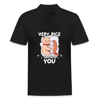 drôle Japon sushi Kpop Wasabi Nigiri sushi - Polo Homme - noir - Devant - Kai (181cm)