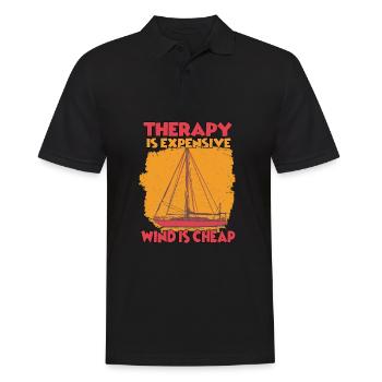 Motorboot Segler Hobby Segel Segler Zubehör - Männer Poloshirt - Schwarz - Vorne - Kai (181cm)