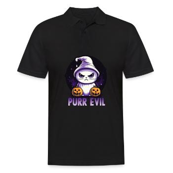 Costume d'Halloween Trick or Treat Chats - Polo Homme - noir - Devant - Kai (181cm)