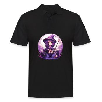 Chibi Sorcières Costume d'Halloween pour les fans - Polo Homme - noir - Devant - Kai (181cm)