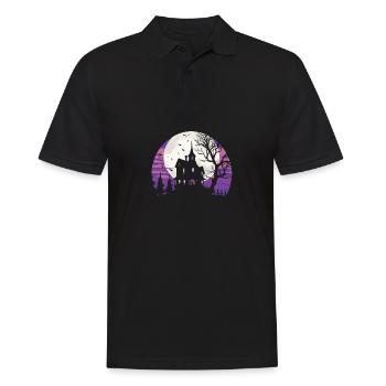 Costume de fête d'Halloween Maison hantée Temps - Polo Homme - noir - Devant - Kai (181cm)