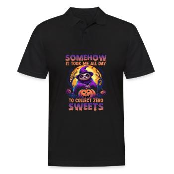Halloween Faultier T | Costume amusant de - Polo Homme - noir - Devant - Kai (181cm)