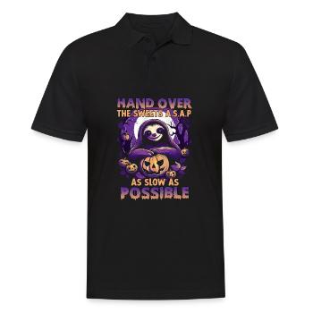 Costume d'Halloween de paresseux effrayant | - Polo Homme - noir - Devant - Kai (181cm)