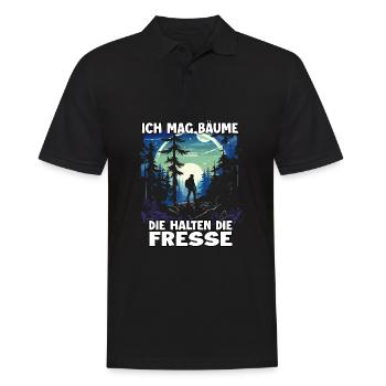 Hiking T pour les amateurs de randonnée idéal pour le trekking - Polo Homme - noir - Devant - Kai (181cm)