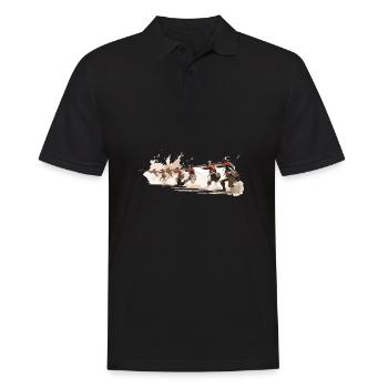Linieninfanterie 17-18 Jahrhundert Infanterie - Männer Poloshirt - Schwarz - Vorne - Kai (181cm)