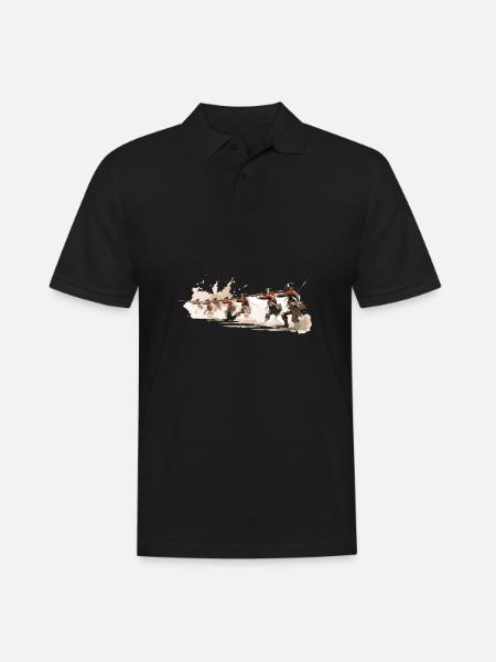 Line infantry 17-18th century infantry - Men's Polo Shirt - black
